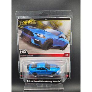 Hot Wheels Premium 2021 Ford Mustang Mach 1 1:43 Die-Cast Metal/Metal Real Rider
